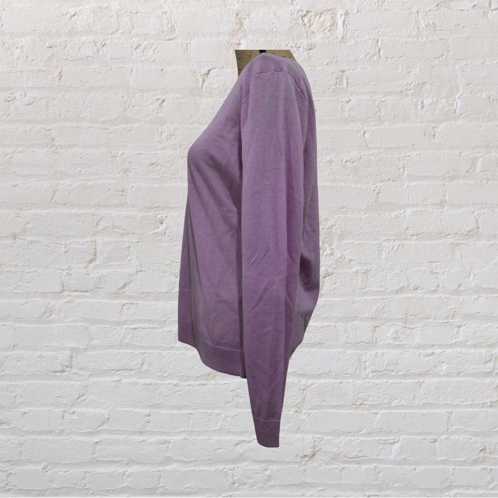 Lord & Taylor Merino Wool V-Neck Sweater - Picture 6 of 6